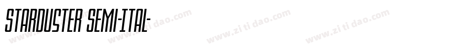 Starduster Semi-Ital字体转换